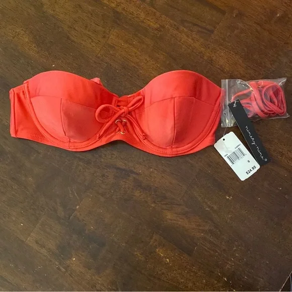 Corset Style Tie Back Bikini Top - Picture 2 of 3